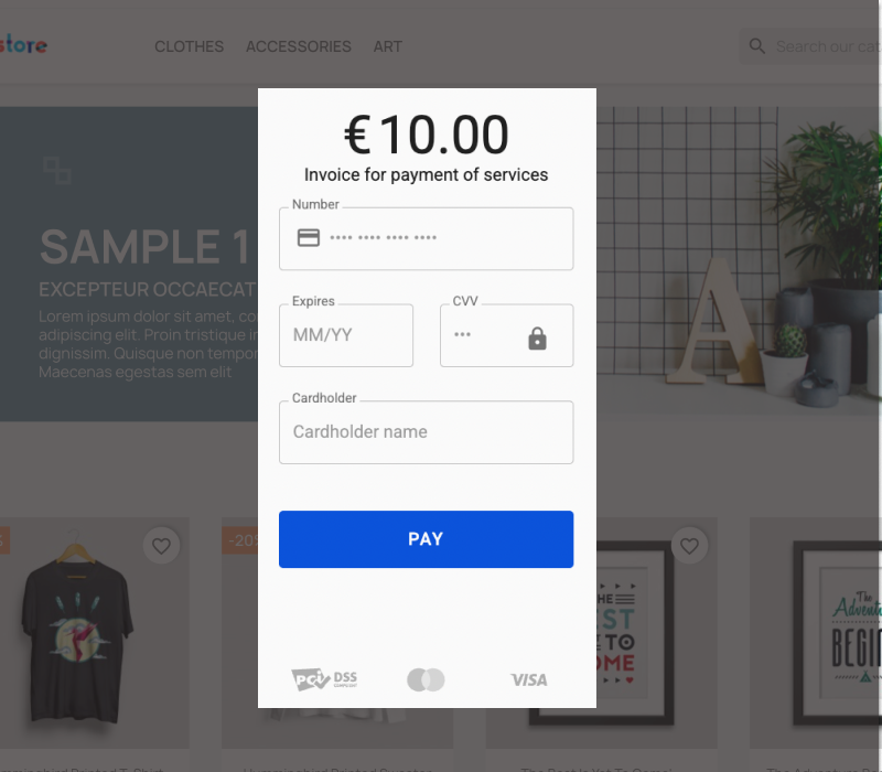 Modal view